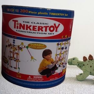 Hasbro Classic Tinkertoy Construction Set 2004 Toys R Us EUC (Read Description)